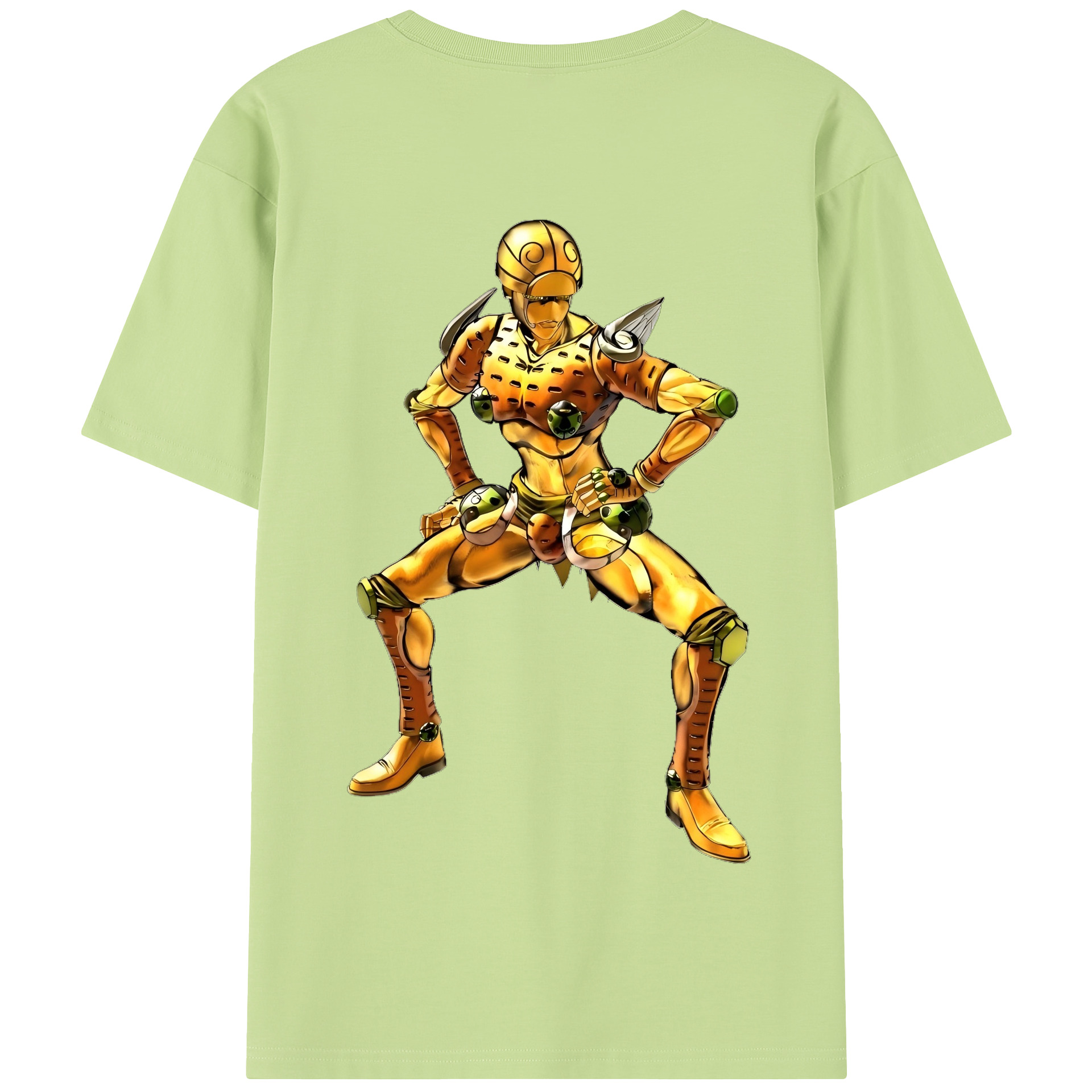 （画像用） ジョジョの奇妙な冒険 ジョルノ?ジョバァーナ JoJo's Bizarre Adventure Giorno Giovanna 綿100％半袖Tシャツ（背面プリント）
